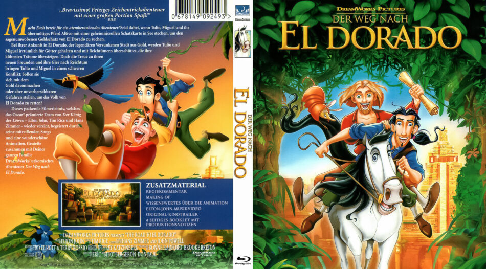 Der Weg nach El Dorado (2000) DE Blu-Ray Cover - DVDcover.Com