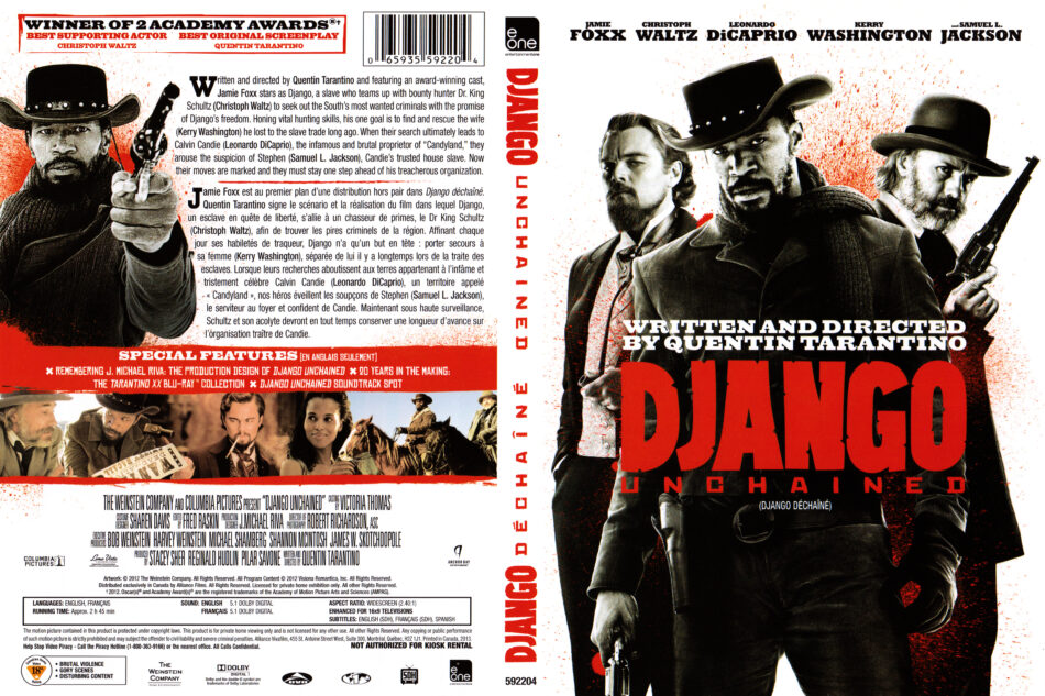 Django Unchained (2012) R1 DVD Cover - DVDcover.Com