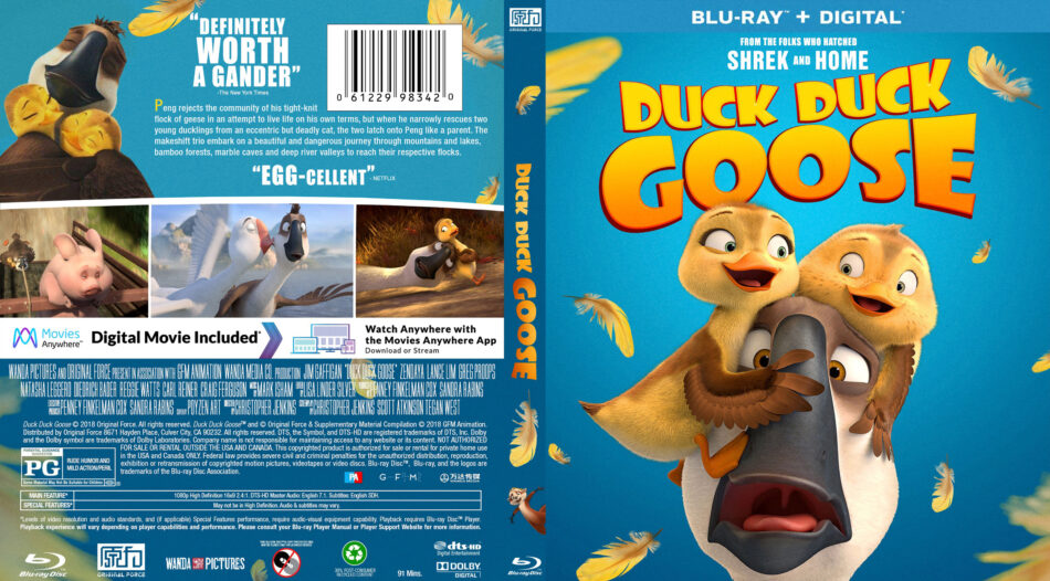 Duck Duck Goose (2018) Blu-Ray Cover - DVDcover.Com