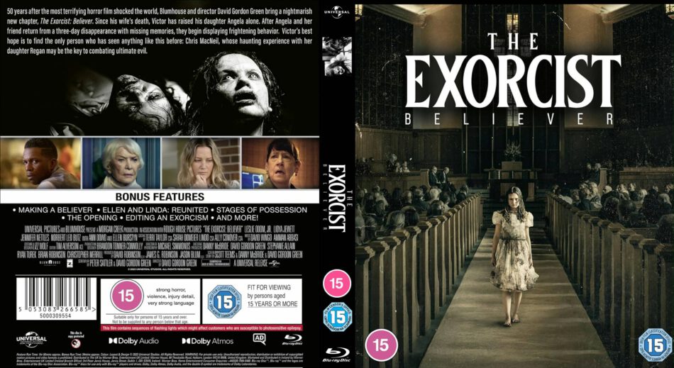 The Exorcist : Believer (2023) R2 UK Blu-Ray Cover And Label - DVDcover.Com