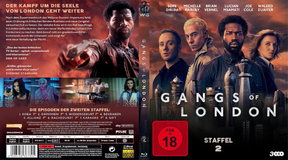 Gangs of London - Staffel 2 - R2 DE - Custom Blu-Ray Cover - DVDcover.Com