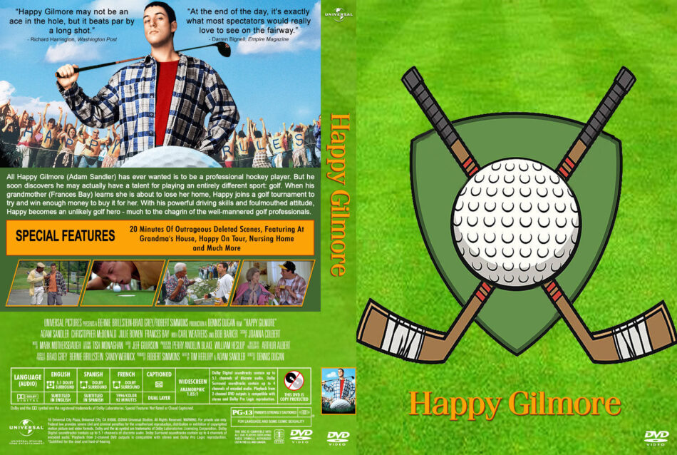 Happy Gilmore R1 Custom DVD Cover & Label