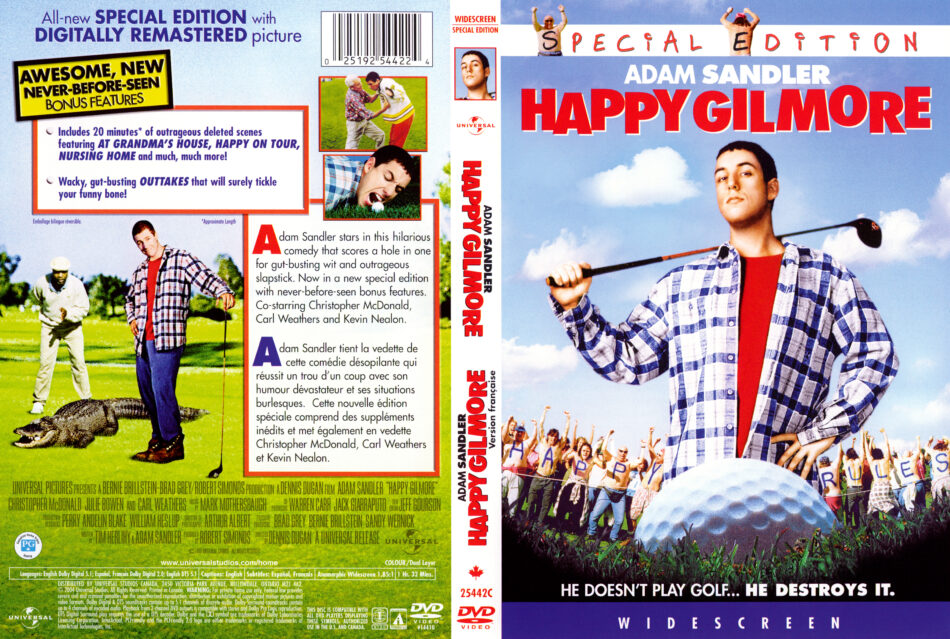 Happy Gilmore (1996) R1 WS DVD Cover - DVDcover.Com