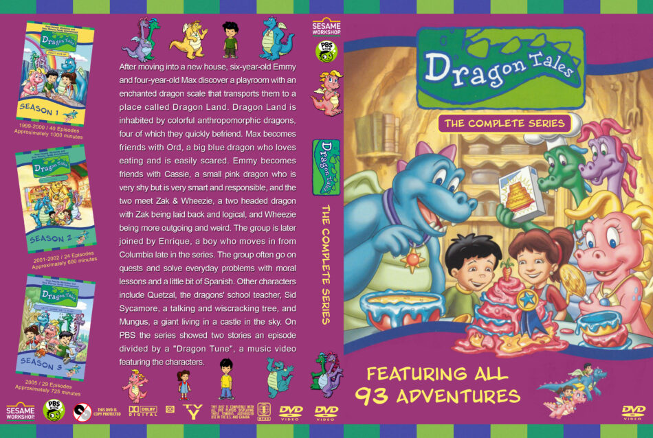 Dragon Tales: The Complete Series R1 DVD Cover - DVDcover.Com