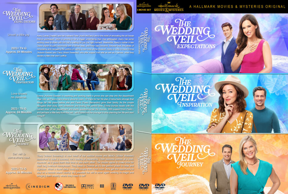 The Wedding Veil Triple Feature 2 R1 Custom DVD Cover - DVDcover.Com