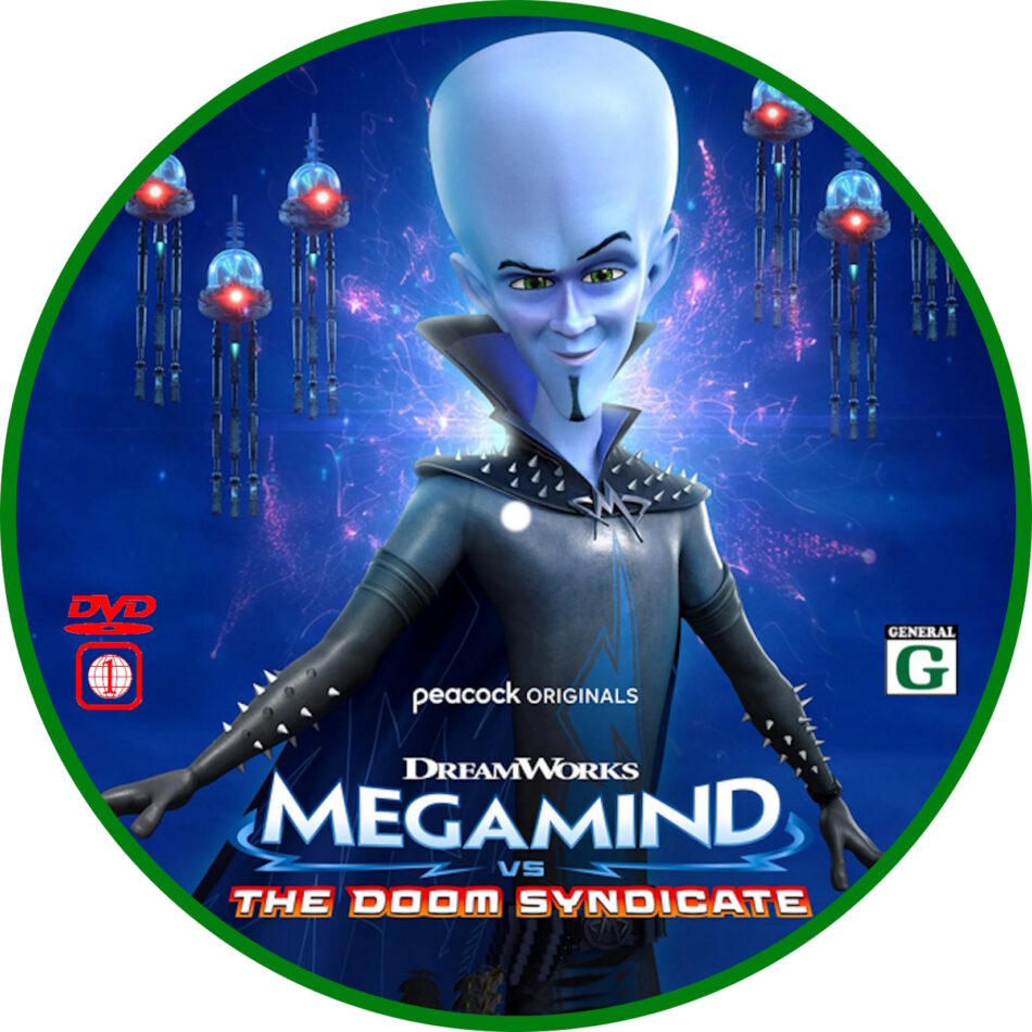 Megamind VS The Doom Sydicate (2024) R1 Custom DVD Label - DVDcover.Com