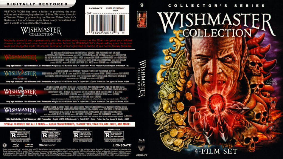 Wishmaster Collection Blu-ray & DVD Cover - DVDcover.Com
