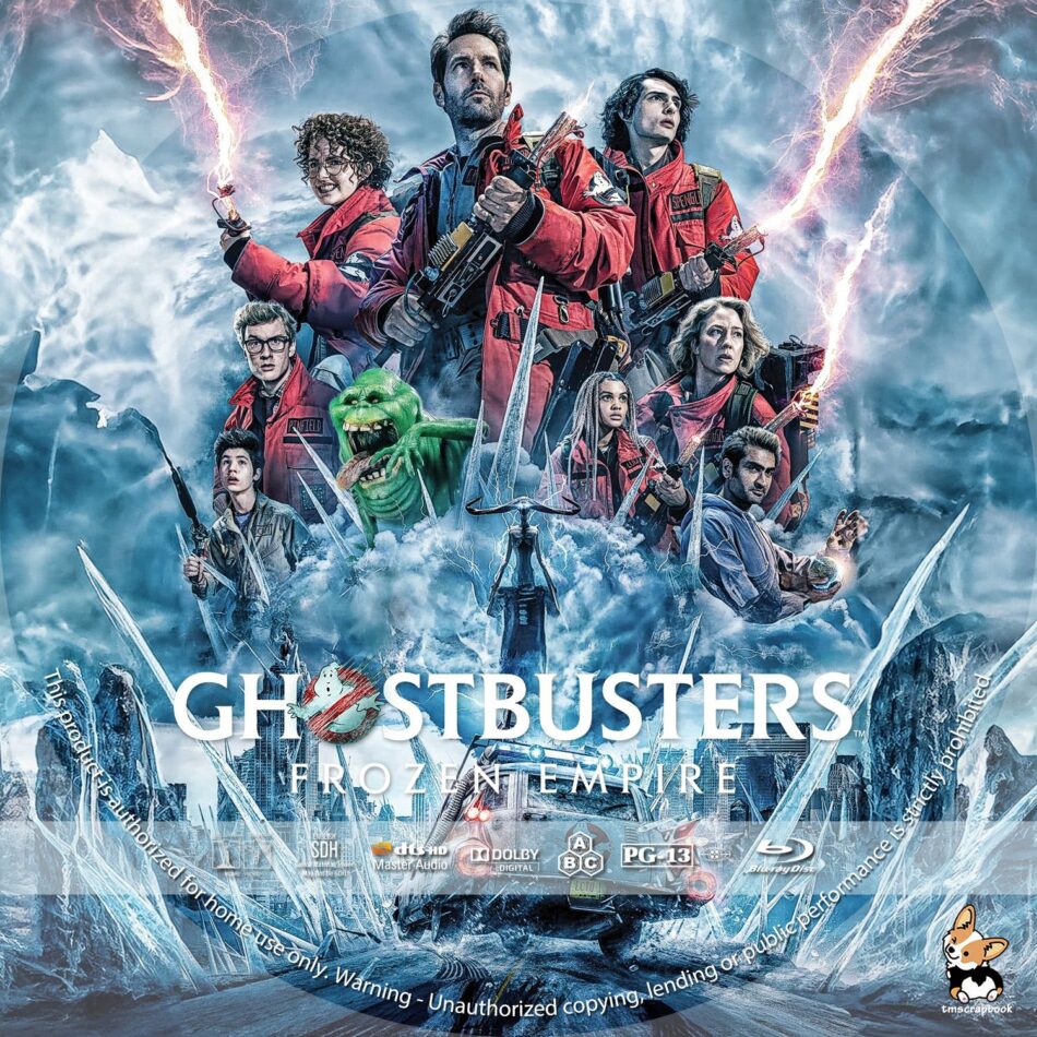 Ghostbusters: Frozen Empire Custom Blu-Ray Label - DVDcover.Com