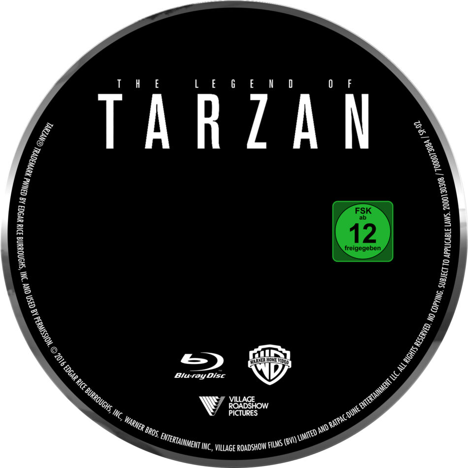 Legend Of Tarzan Custom DE 4K + Blu-ray Discs - DVDcover.Com