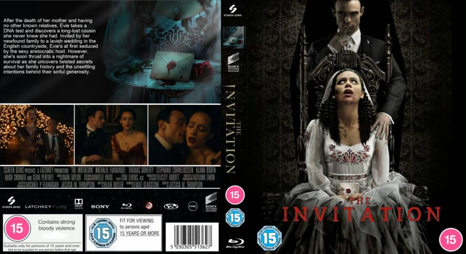 The Invitation (2022) Custom R2 UK Blu Ray Cover and Label - DVDcover.Com