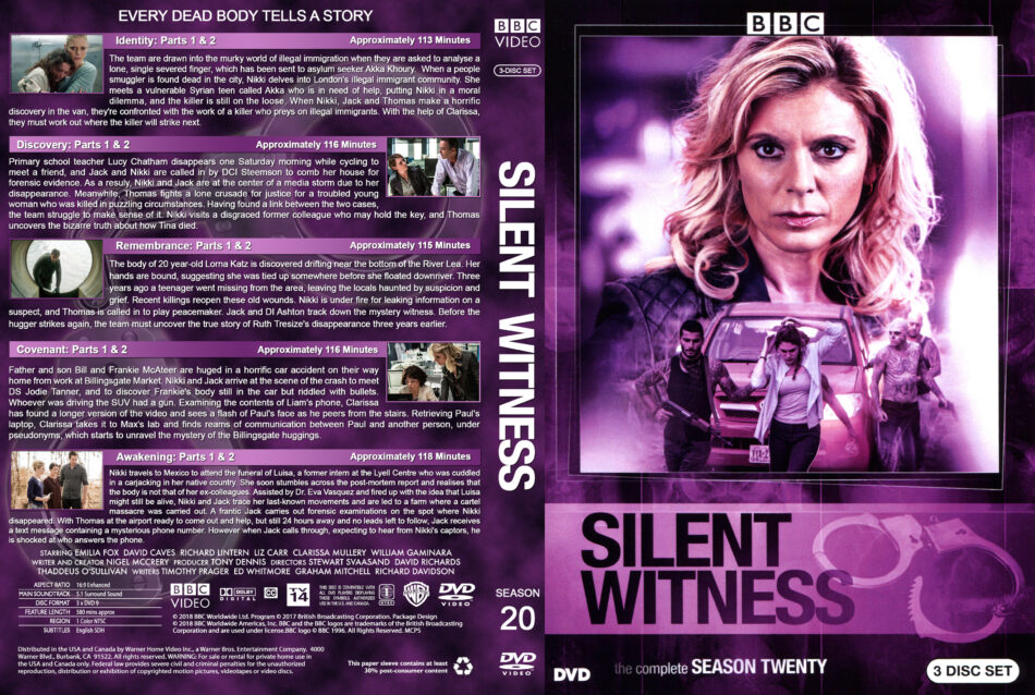 Silent Witness Season 20 R1 Custom DVD Cover & Labels