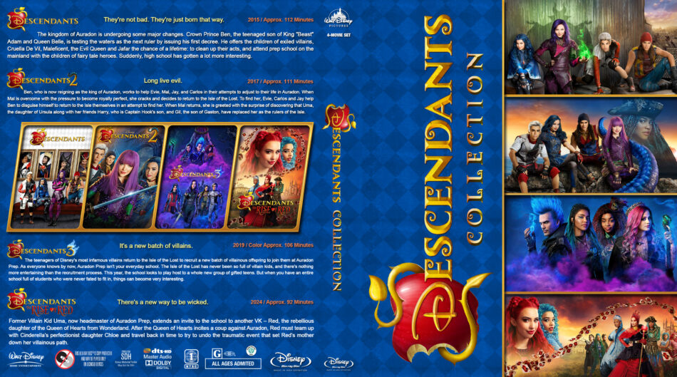 Descendants Collection Custom Blu-Ray Cover - DVDcover.Com