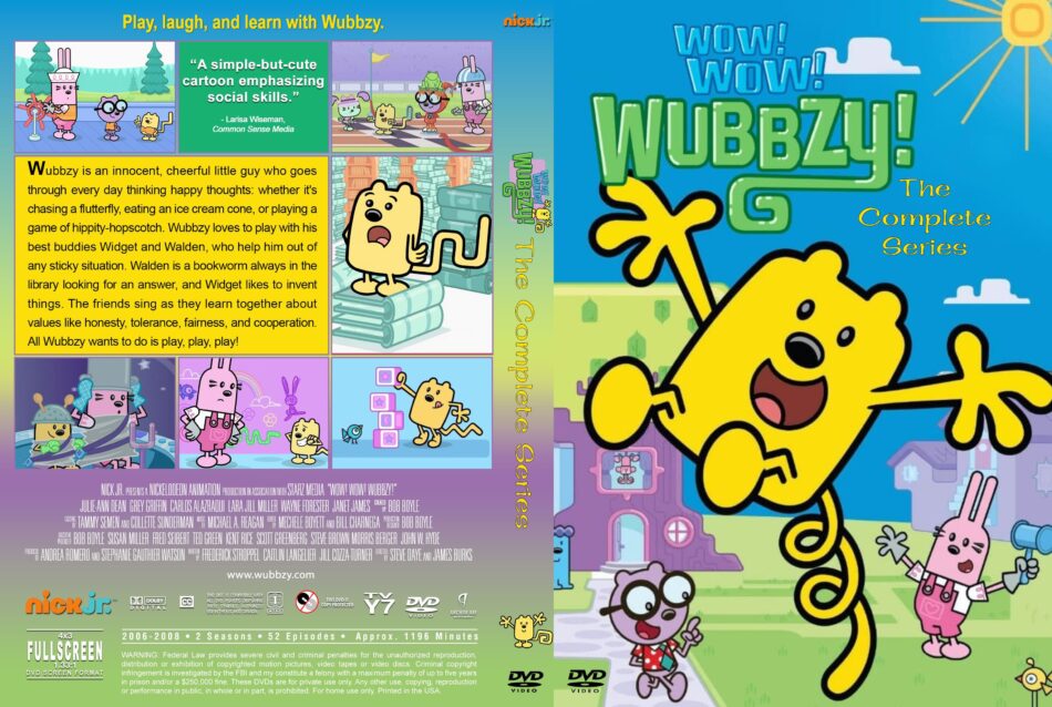 Wow! Wow! Wubbzy!: The Complete Series R1 Custom DVD Cover