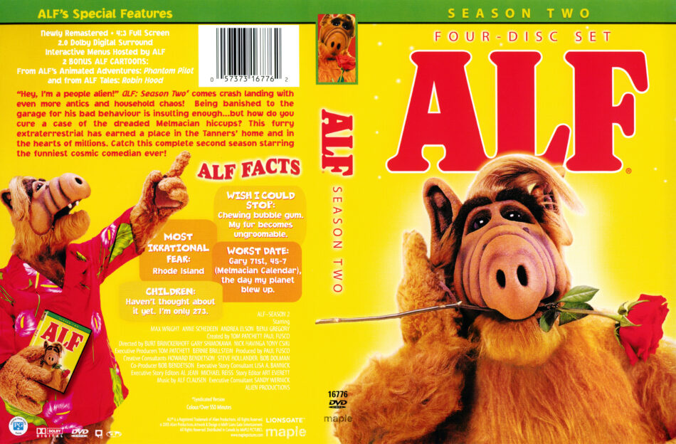 Alf (Season 2) R1 DVD Cover - DVDcover.Com