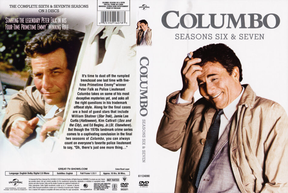 Columbo (Season 6 & 7) R1 Custom DVD Cover - DVDcover.Com