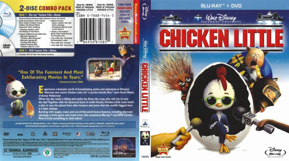 Chicken Little (2005) R1 Blu-ray Cover - DVDcover.Com