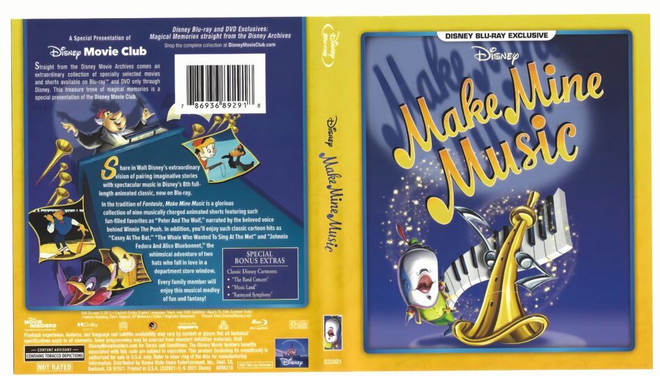 Make Mine Music (1946) R1 Blu-ray Cover - DVDcover.Com