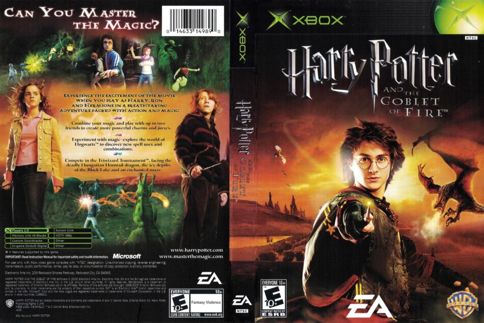 Harry Potter And The Goblet Of Fire 2005 Xbox Ntsc Retail Cover