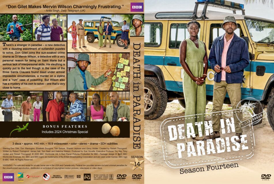 Death In Paradise - Season 14 R1 Custom DVD Cover & Labels