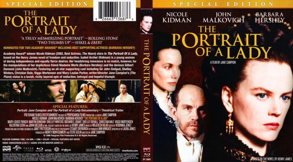 The Portrait of a Lady (1996) Blu-Ray Cover - DVDcover.Com