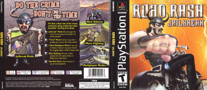 Road Rash - Jailbreak (PS1) Cover - DVDcover.Com