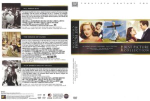 Best Picture Collection-All about Eve-The sound of music-How green was my valley (1950-1965-1941) R1 DVDcover