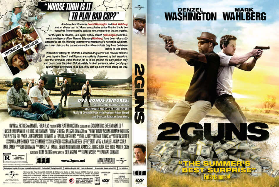 2 Guns DVD Cover (2013) R0 Art