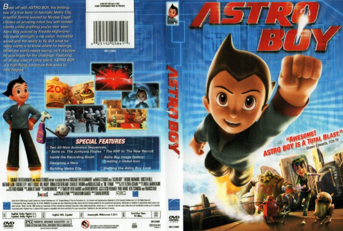 Astro Boy 2009 R1 Cartoon DVD CD Label DVD Cover Front Cover