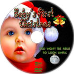 baby’s first christmas dvd label