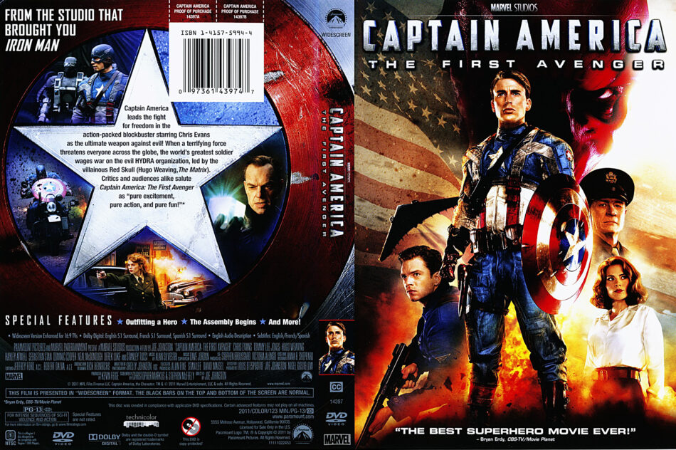 Captain America: The First Avenger (2011) | Movie DVD ...