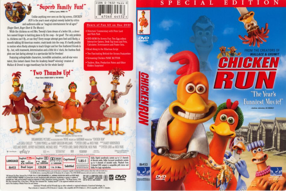 Chicken Run 00 Ws R1 Cartoon Dvd Cd Label Dvd Cover Front Cover