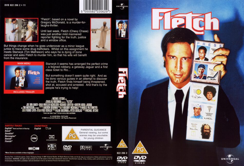 Fletch (1985) WS R2 - CD Label, DVD Cover, Front Cover