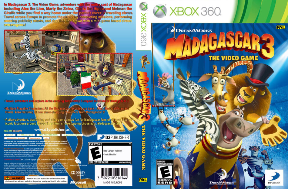 madagascar 3 the video game xbox 360