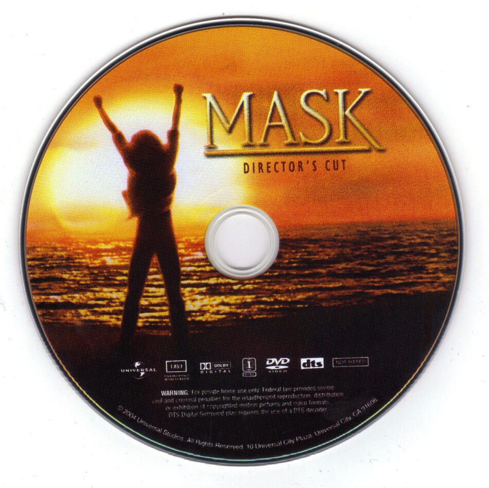 Mask (1985) R1 - Movie DVD - CD Label, DVD Cover, Front Cover