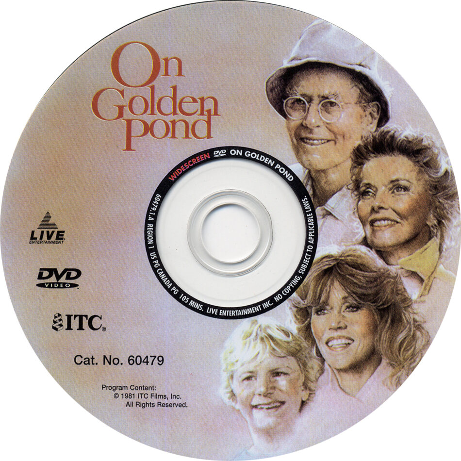 On Golden Pond (1981) SE WS R1 - Movie DVD - CD Label, DVD Cover, Front ...