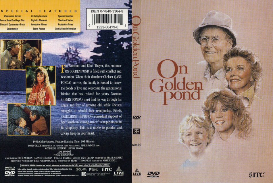 On Golden Pond 1981 R1 Blu Ray Cover Label DVDcover.Com