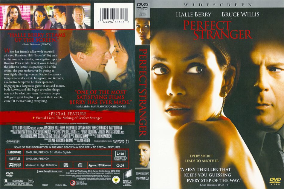 Perfect Stranger (2007) WS R1 - Movie DVD - CD label, DVD ...