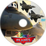 planes dvd label