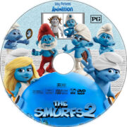 The Smurf 2 DVD Label (2013) R2 Custom Art