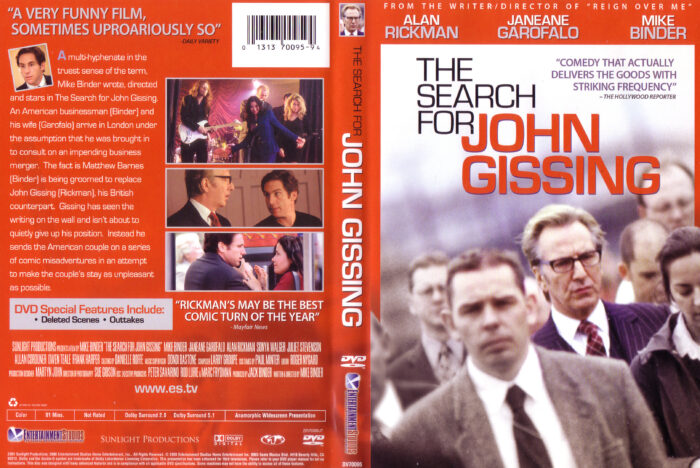 The Search for John Gissing (2001) UR WS R1 - Movie DVD - front DVD Cover