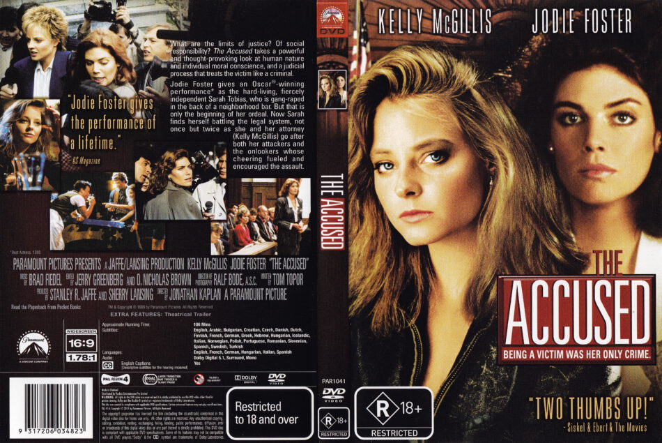 Natuur Opsommen Beraadslagen The Accused (1988) | Movie DVD | CD Cover, DVD Cover, Front Covers