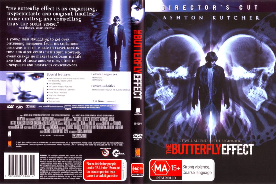 The Butterfly Effect 2004 Ws Dc R4 Movie Dvd Cd Label Dvd Cover Front Cover 6378