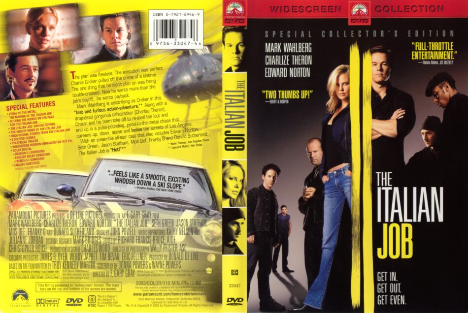 The Italian Job Dvd Cover