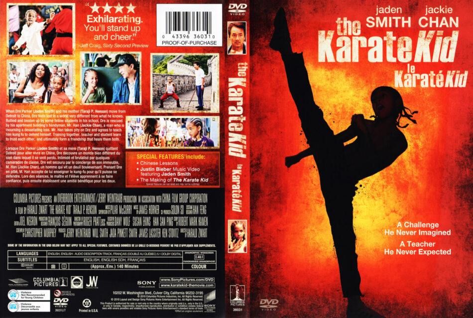 The Karate Kid (2010) R1 & R2 - Movie DVD - CD Label, DVD Cover, Front ...