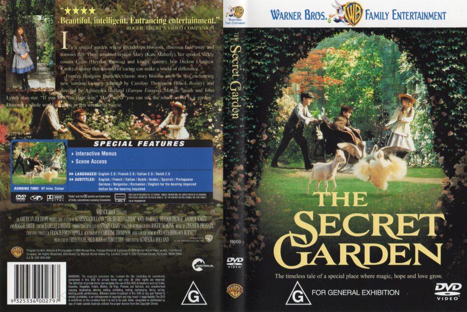The Secret Garden 1993 Ws R4 Movie Dvd Cd Label Dvd Cover