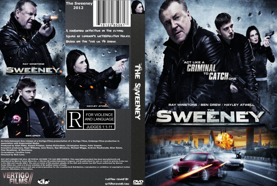 The Sweeney (2012) R1 Custom - Movie DVD - CD Label, DVD Cover