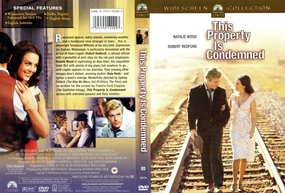 This Property Is Condemned (1966) Movie DVD CD Cover