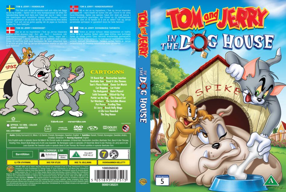 Tom And Jerry In The Dog House (2012) | Cartoon DVD | Front DVD Cover