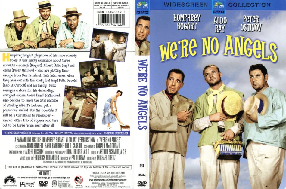 We Re No Angels 1955 Ws R1 Movie Dvd Cd Label Dvd Cover Front Cover