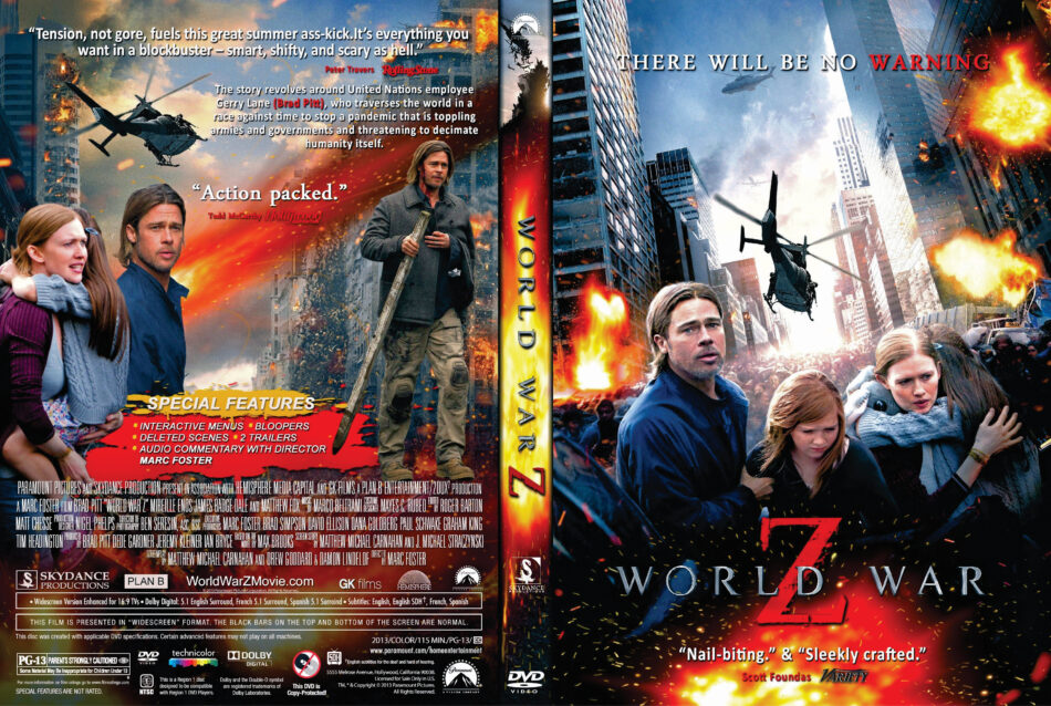 Fortryd vedtage Følg os World War Z (2013) R1 CUSTOM DVD Cover